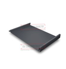 Кликфальц GL 0,5 Quarzit lite RAL7024 мокрый асфальт с пленкой на замках