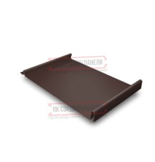 Кликфальц GL 0,5 Quarzit Pro Matt RAL8017 шоколад с пленкой на замках