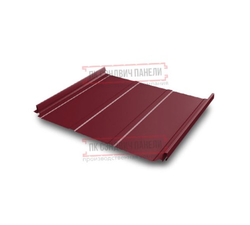 Кликфальц Pro Line 0,7 Полиэстер RAL3005 красное вино с пленкой на замках