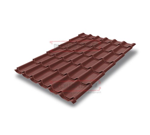 Металлочерепица Классик RAL3009 Satin-0,5
