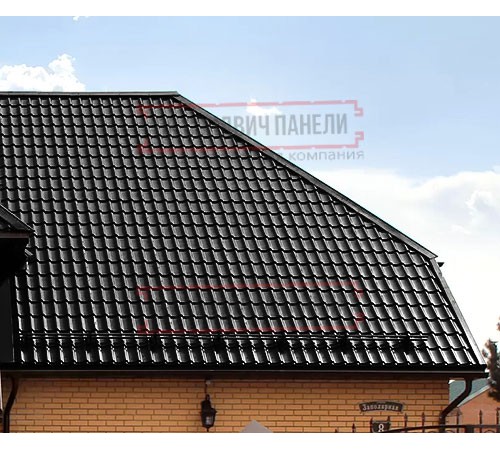 Металлочерепица Классик RAL9005 Satin Мatt-0,5