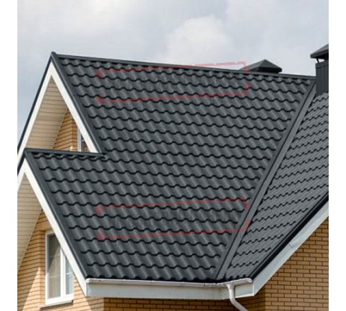 Металлочерепица Кредо RAL7016 Drap-0,45