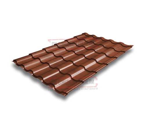Металлочерепица Кредо Brown Safari Twincolor-0,45
