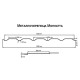 Металлочерепица Монкатта RAL7024 Drap-0,45
