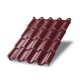 Металлочерепица Монтерроса-ML RAL3005 Призма-0.5