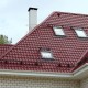 Металлочерепица Супермонтеррей RAL3005 Полиэстер-0.45
