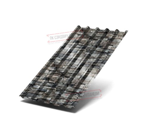 Профилированный лист С44-1000 ECOSTEEL-БелыйКамень-0.5