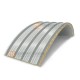 Сэндвич-панели арочные с минеральной ватой, ширина 1000 мм, толщина 80 мм, 0.5/0.5, RAL7035