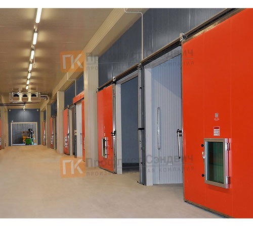 Сэндвич-панель для холодильных камер с пенополиуретаном, ширина 1000 мм, толщина 20 мм, 0.5/0.5, RAL7024