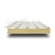 Сэндвич панели кровельные с пенополиуретаном, ширина 1000 мм, толщина 250 мм, 0.5/0.5, RAL9002