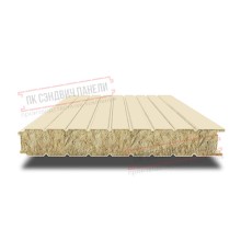 Сэндвич панели стеновые с минеральной ватой, ширина 1200 мм, толщина 200 мм, 0.5/0.5, RAL1015