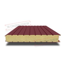 Сэндвич панели стеновые с пенополиуретаном, ширина 1200 мм, толщина 80 мм, 0.5/0.5, RAL3005