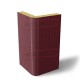 Угловая сэндвич-панель вертикальная из пенополиизоцианурата, 0.5/0.5, ширина 1000 мм, толщина 10 мм, RAL3005
