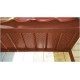 Софит металлический полная перфорация 0,5 Satin Мatt с пленкой RAL 8004 терракота
