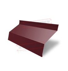 Ламель жалюзи Milan 0,5 Satin с пленкой RAL 3005 красное вино