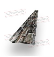 Забор-жалюзи S 58х136 мм, Белый камен - 0,45мм