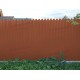 Профнастил фигурный С10 - 0,45 Окрас - Б, Drap с пленкой RAL 8004 терракота.