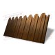 Профнастил фигурный С10 - 0,4 Окрас - А, Print Premium Golden Wood.