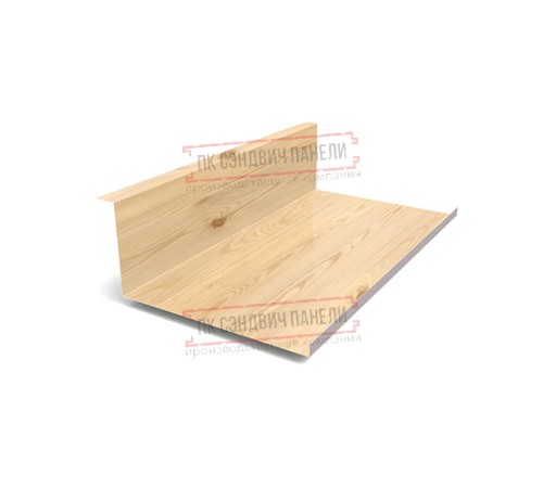 Планка примыкания нижняя 250х122х2000 ECOSTEEL-Сосна-0.5