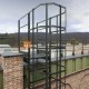 Вертикальная пожарная лестница П1-2 с площ. 800х800 ОЦ L=22400мм