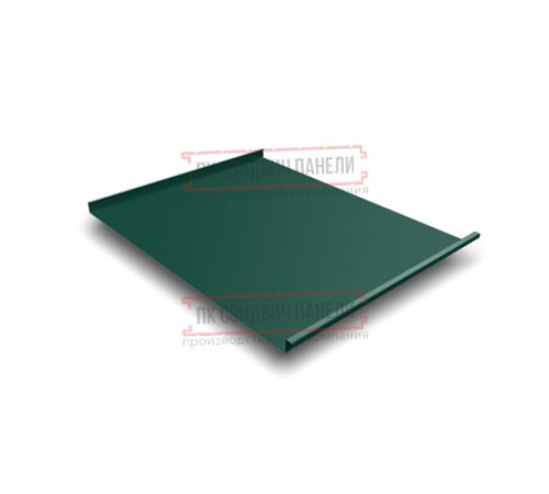 Фальц двойной стоячий 0,5 Satin Мatt RAL6005 зеленый мох с пленкой на замках