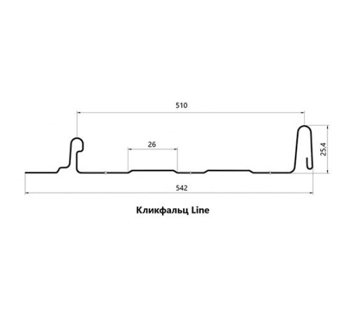 Кликфальц Line 0,5 Satin Мatt RAL8017 шоколад с пленкой на замках