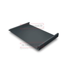 Кликфальц 0,5 Satin Мatt RAL7016 антрацитово-серый с пленкой на замках