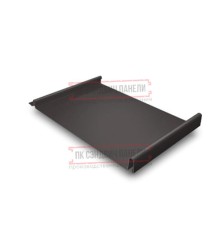 Кликфальц GL 0,5 Quarzit Pro Matt RR32 темно-коричневый с пленкой на замках