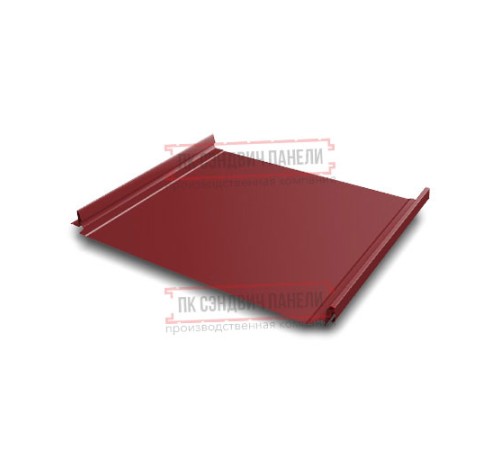 Кликфальц Pro 0,5 Velur RAL3011 коричнево-красный с пленкой на замках