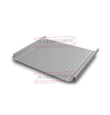 Кликфальц Pro Gofr 0,5 Satin Мatt RAL9006 бело-алюминиевый с пленкой на замках