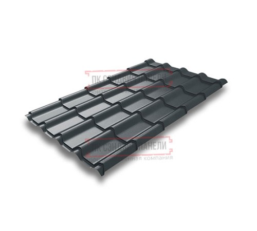 Металлочерепица Камея RAL7016 Velur-0.5
