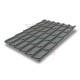 Металлочерепица классик плюс RAL7005 Satin-0.5