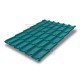 Металлочерепица классик плюс RAL5021 Satin-0.5