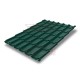 Металлочерепица классик плюс RAL6005 Velur20-0.5