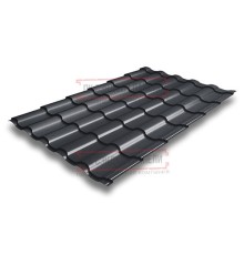 Металлочерепица Кредо RAL7024 Quarzit-0,5