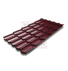 Металлочерепица Квинта плюс 3D RAL3005 Satin-0,5