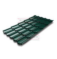 Металлочерепица Квинта плюс 3D RAL6005 Quarzit-0,5
