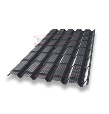 Металлочерепица Монкатта RAL7024 Quarzit lite-0,5