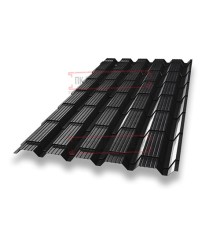 Металлочерепица Монкатта RAL9005 Velur-0,5
