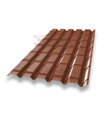 Металлочерепица Монкатта RAL8004 Satin-0,5