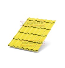Металлочерепица Супермонтеррей RAL1018 Полиэстер-0.45