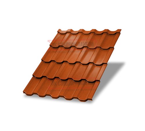 Металлочерепица Трамонтана-XL Copper/Copper AGNETA-20-0.5