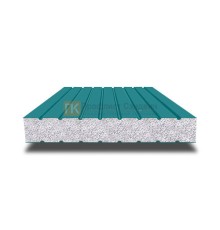 Сэндвич панели без замков с пенополистиролом, ширина 1000 мм, толщина 10 мм, 0.5/0.5, RAL5021