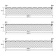 Сэндвич-панели двухслойные с минеральной ватой, ширина 1000 мм, толщина 180 мм, 0.5, RAL3009