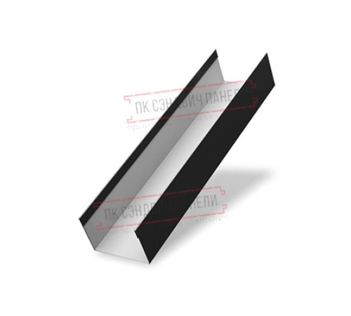 Крышка 45х20 жалюзи Texas 0,45 Drap RAL 9005 черный