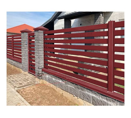 Крепежная планка нижняя Texas 0,5 Rooftop Matte RAL 3011 коричнево-красный