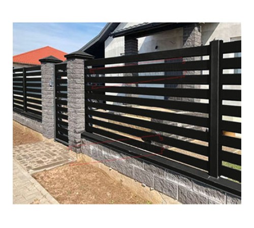 Крепежная планка нижняя Texas 0,45 Drap ST RAL 9005 черный