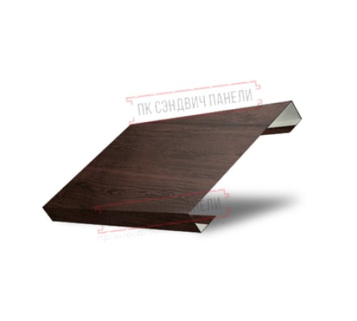 Ламель лицевая 150 жалюзи Texas 0,45 Print Elite Choco Wood