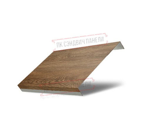 Ламель обратная 150 жалюзи Texas 0,45 Print-double Elite Antique Wood